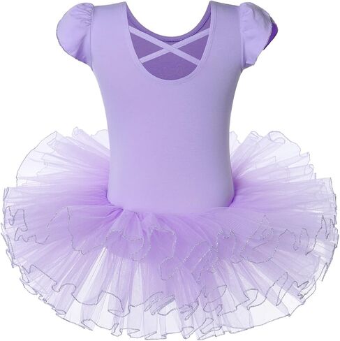 Girls Skirted Leotards Ballet Dance Tutu Princess Dress Ballerina Costumes 3-8Y in Kuwait