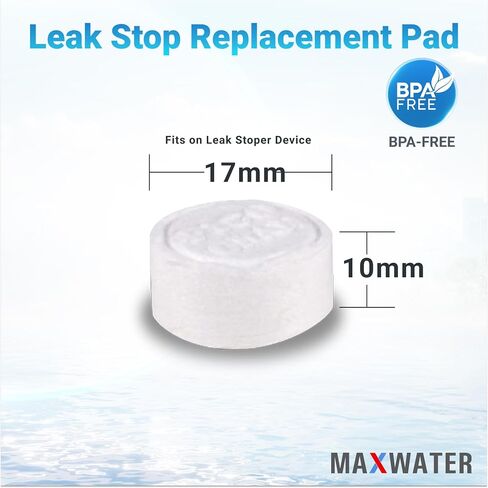 Max Water Replacement Pads for Automatic Leak Detectors in Under Sink Reverse Osmosis Water Filtration Systems - Replacement Pads Only 0.78" (20mm) Diameter (Pack of 2) in Saudi Arabia