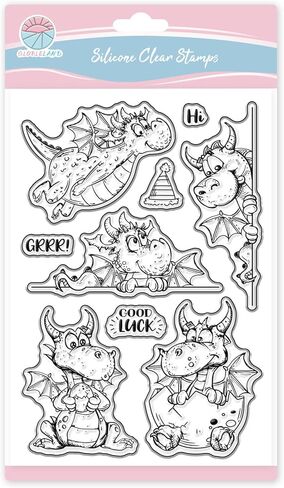 Globleland Funny Mail Snail Clear Stamps Cartoon Snail Silicone Mail and Letter Clear Stamps for DIY Scrapbooking and Cards Making Photo Journal 6.3x4.33inch in Saudi Arabia