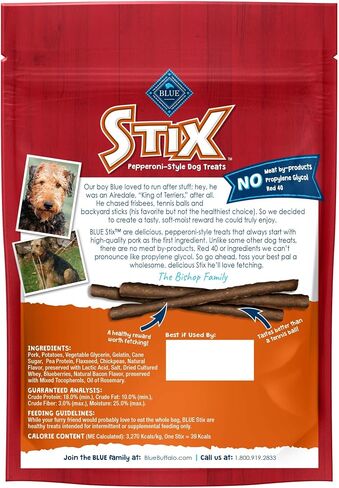 Blue Buffalo Stix Natural Soft-Moist Dog Treats Chicken Recipe 6-oz bag in Saudi Arabia