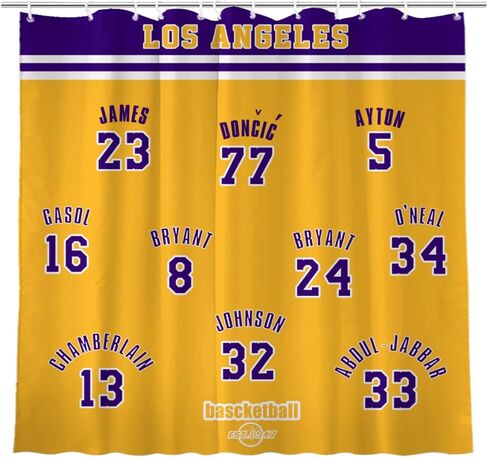 AARONIE Yankee Shower Curtains for Bathroom Decor, New York Shower Curtain with 12 Hooks, for Yankee Wall Flag Banner Tapestry Art Decor, Livingroom Decor 72"×72" in Saudi Arabia