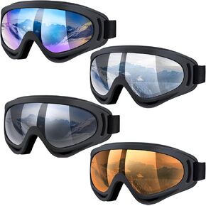 4-Pack Ski Goggles Snow Goggles for Men Women Kids Youth Adults Boys Girls,Snowboard Motorcycle goggles ATV Glasses in Saudi Arabia