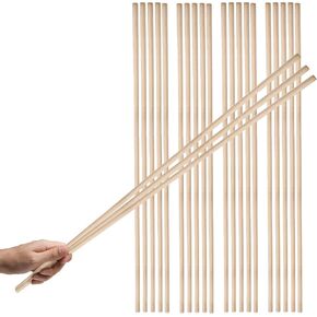 40 قطعة قضيب وتد 12 بوصة المسامير الخشبية 1/4 بوصة العصي الخشبية للحرف اليدوية العصي الخشبية المسامير الخشبية للحرف اليدوية in Kuwait