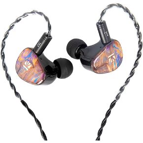CCA CRA in Ear Monitor Headphones with Microphone Clear Sound Deep Bass Wired Earphone, Ultra-Thin Diaphragm Dynamic Driver IEM Tangle-Free with Hi Res Detachable Cable in Kuwait