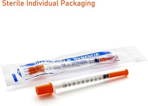 محاقن JIBENGAO 29Ga 0.5cc 1/2 بوصة (12.7 ملم) - عبوة من 50 in Kuwait