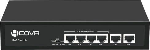 24 Ports 120W(AC100-240V) Ethernet PoE Switch, 2X Uplink Gigabit RJ45 Ports, Support 4K 8MP 5MP PoE IP Security Cameras, 802.3af/at Compliant, Metal Plug and Play, Lightning Protection, LY-POE24 in Kuwait