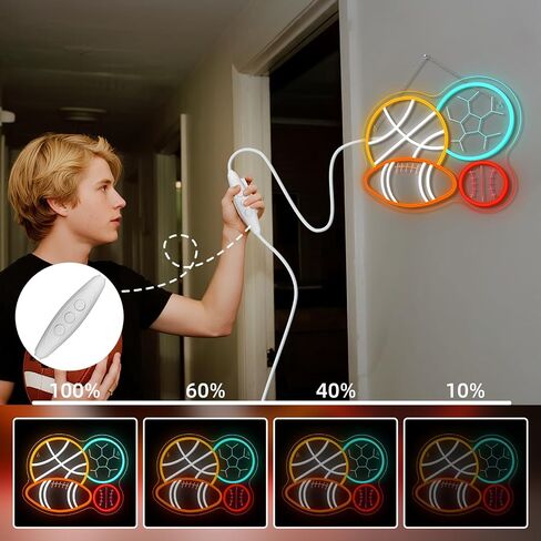 NOSUN Golf Neon Sign Golf Neon Signs for Wall Decoe Light Up Sign، Golf Course LED Sign Golf Flag Ball Neon Light Sign لافتات نيون لنادي الجولف، صالة الألعاب الرياضية، رجل كهف جدار ديكور أضواء النيون LED ضوء علامة in Saudi Arabia