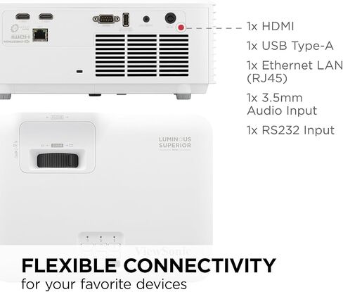 ViewSonic LS711HD 4200 Lumens 1080p Laster Projector with 0.49 Short Throw Ratio, HV Keystone, 4 Corner Adjustment, 360 Degrees Projection for Home and Office in Saudi Arabia