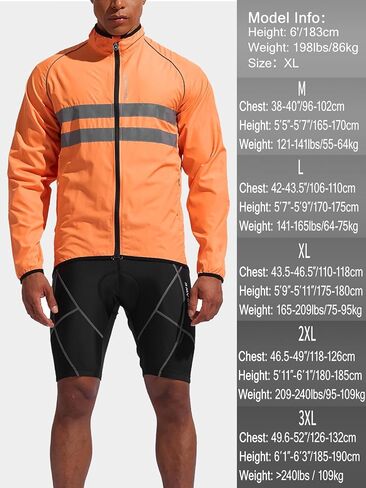 WOSAWE Packable Cycling Jacket Hooded Running Coat Lightweight Biking Windbreaker in Kuwait