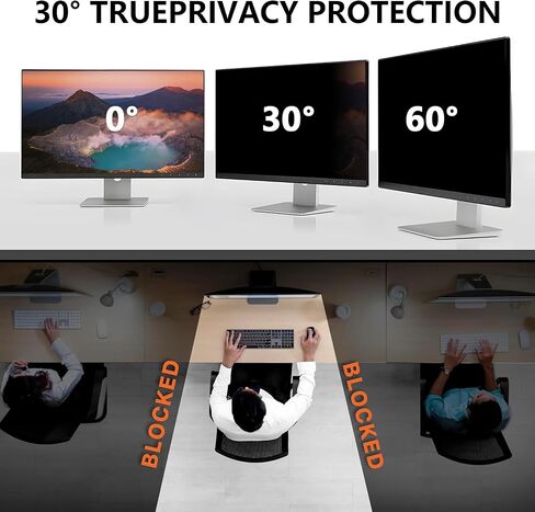 واقي شاشة لخصوصية الكمبيوتر مقاس 23 بوصة مع Hp Dell Acer Asus Samsung LG والمزيد، فلتر درع أمان قابل للإزالة لشاشة نسبة العرض إلى الارتفاع 16:9 مثل ViewSonic Scepter AOC Koorui BenQ والمزيد (23 بوصة) in Kuwait
