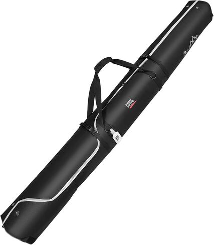 KEMIMOTO Ski Bag, 360° Fully Padded Ski Bag, Fit Skis Up to 78.74 inches (200cm), Water-resistant and Durable Perfect for Road Trips and Air Travel Transport in Saudi Arabia