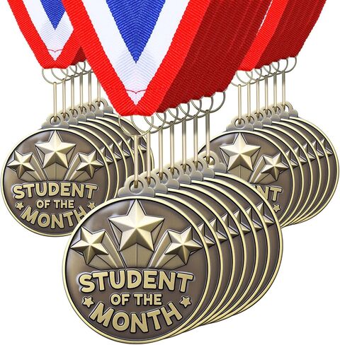 Quelay 2'' Award Medals Bulk Gold Winner Medals with Neck Ribbons Metal Trophy Award Prize Gift for Tournaments, Competitions, Party, Kids and Adults in Kuwait