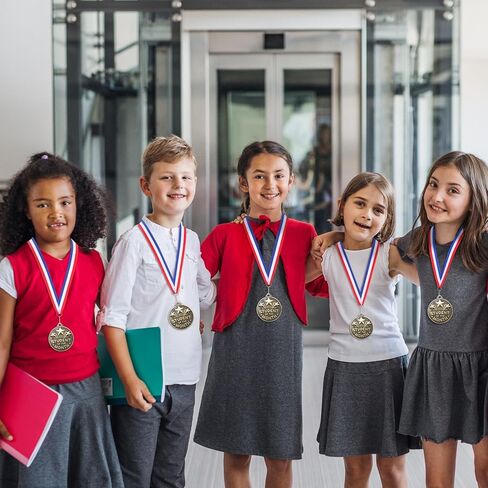 Quelay 2'' Award Medals Bulk Gold Winner Medals with Neck Ribbons Metal Trophy Award Prize Gift for Tournaments, Competitions, Party, Kids and Adults in Kuwait