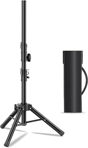 Small Speaker Stands 2 Pack, Height Adjustable Speaker Tripod Stand, 24-50 Inch Lightweight Speaker Stands Pair 35mm Compatible Insert, Support 55 LB with 2 Storage Bags in Kuwait