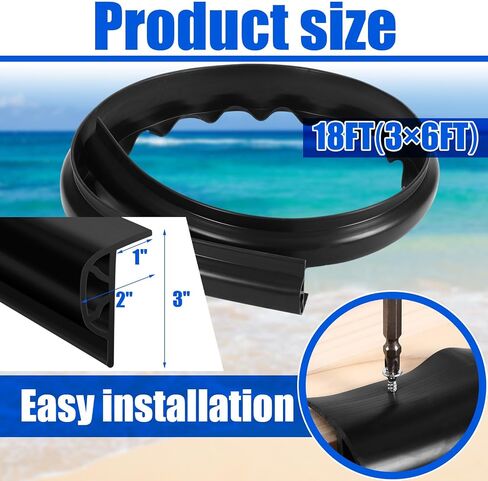 18 ft Dock Guard P Type PVC Profile Dock Guard 3 Pcs 6 ft Rub Rails and Dock Edging Marine Commercial Grade Double Molded Rubber Dock Corner Bumper for Docking Protection Large Boat in Saudi Arabia