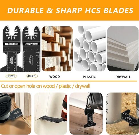 12pcs Titanium Folding Tool Rades Cutting Metal ، شفرات متعددة الأدوات للمعادن/الخشب/البلاستيك/دريوال شفرات المنشار المتوافقة مع Dewalt Milwaukee Makita Royobi Rockwell in Kuwait