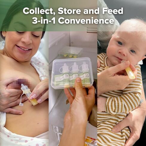haakaa Manual Breast Pump 5oz/150ml & Silicone Colostrum Collector Kit Ready-to-Use Pack (0.1oz/4ml, 6pcs) in Saudi Arabia