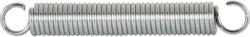 Prime-Line SP 9602 Extension Spring, Spring Steel Construction, Nickel-Plated Finish, 0.047 GA x 7/16 in. x 1-1/2 in., Closed Single Loop (2 Pack) in Saudi Arabia