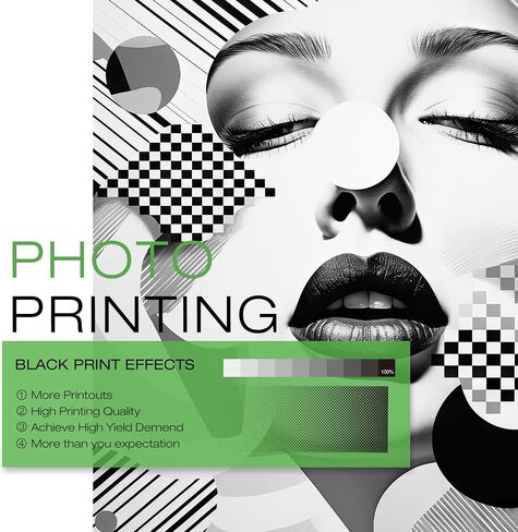 64XL خرطوشة الحبر الأسود المتوافق مع HP Ink 64 لـ HP 64 تعمل خرطوشة الحبر الأسود مع Envy Photo 7855 7858 7155 7158 6255 6252 ، Envy Inspire 7955E 7958E (1 Black ، 1 Color) 2 Pack in Kuwait
