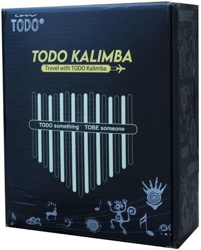 TODO Kalimba Thumb Piano 21 Keys with Mahogany Wood with Tune Hammer and Finger Covers & More Study Instruction in Saudi Arabia