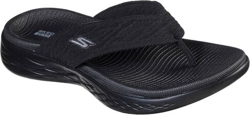 شبشب Skechers On-The-go 600 Sunny Flip Flop للنساء، رمادي، 8 in Saudi Arabia