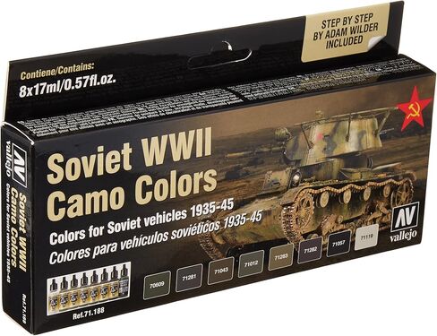 Vallejo Model Air Set 71645 Italian WWII Regio Esercito Camo Colors (8) in Saudi Arabia