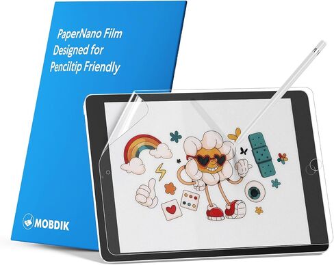 MOBDIK [عبوتان من واقي الشاشة الورقية متوافق مع Samsung Galaxy Tab S9 / Tab S9 FE/Tab S8 / Tab S7 11 بوصة، مضاد للتوهج، حساسية اللمس، مع مجموعة تركيب سهلة، مثل الكتابة على الورق in Kuwait
