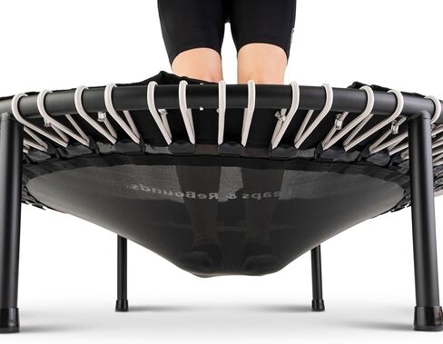 ترامبولين Leaps and ReBounds للبالغين والأطفال - Rebounder مع مقاطع فيديو للتمرين عبر الإنترنت - للألعاب الخارجية واللياقة البدنية والأنشطة الترفيهية - معدات تمارين القلب الآمنة والهادئة والمتينة in Kuwait