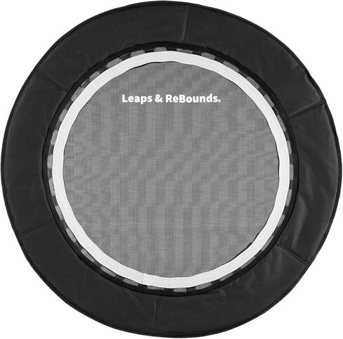 ترامبولين Leaps and ReBounds للبالغين والأطفال - Rebounder مع مقاطع فيديو للتمرين عبر الإنترنت - للألعاب الخارجية واللياقة البدنية والأنشطة الترفيهية - معدات تمارين القلب الآمنة والهادئة والمتينة in Kuwait