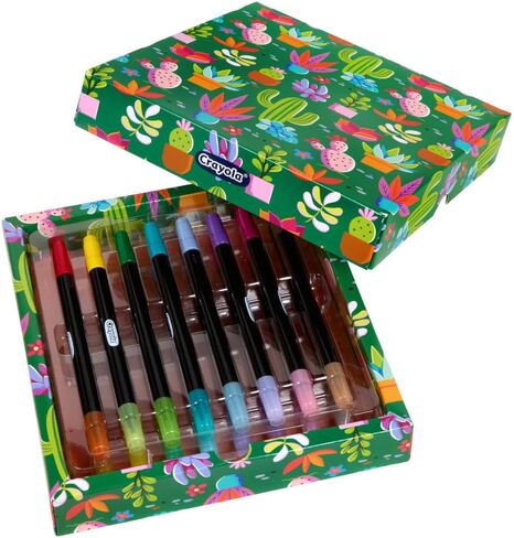 مجموعة علامات القلم الحبر Crayola Gel ، 14 أقلام Matte & Glitter ، أقلام الجل للتلوين ، النقطة الجميلة ، الهدية للأطفال والمراهقين ، الأعمار 4+ in Saudi Arabia