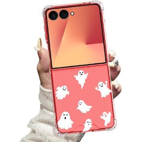 حافظة شفافة لهاتف سامسونج جالاكسي Z فليب 6، حافظة Z فليب 6، حافظة لطيفة على شكل الفهد مطبوعة للنساء والفتيات، حافظة هاتف شفافة نحيفة من مادة TPU مضادة للصدمات لهاتف جالاكسي Z فليب 6، ليوبارد in Kuwait