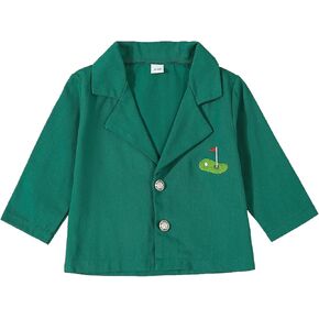 FIOMVA Baby Boy Girl Golf Clothes 1st 2nd Birthday Outfits Toddler Lapel Jacket Button Down Coat Blazer First Birthday Gift in Kuwait