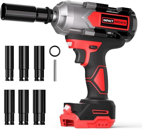1200N.M تأثير تأثير لبطارية DeWalt 20V (بدون بطارية) ، 20 فولت 1/2 "مسدس التأثير اللاسلكي ، سائق التأثير الكهربائي 900 رطل مع التحكم في 3 سرعات ، مآخذ تأثير 6 أجهزة. in Kuwait