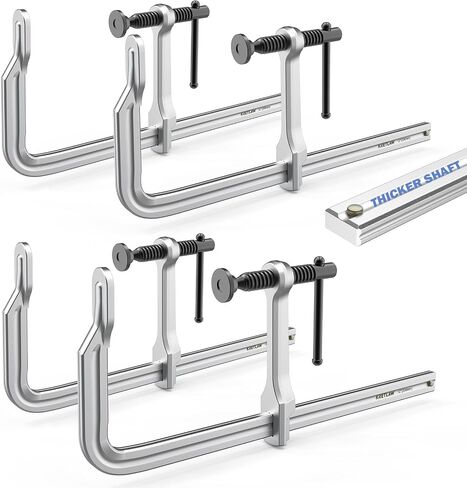 Bar Clamps 4-Pack, 12-Inch Light-duty Drop Forged Steel F Clamps (450 lbs) for Welding and Woodworking in Saudi Arabia