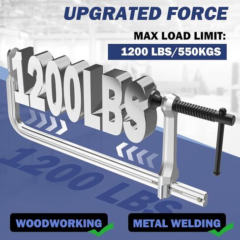 Bar Clamps 4-Pack, 12-Inch Light-duty Drop Forged Steel F Clamps (450 lbs) for Welding and Woodworking in Saudi Arabia