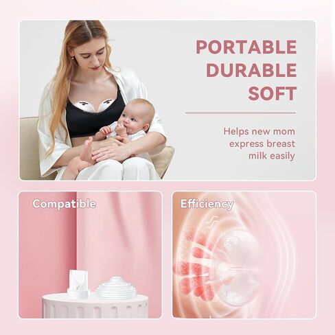 12 أجزاء مضخة حزمة ، 8pcs صمامات Duckbill 4pcs الحجاب الحاجز السيليكون متوافق مع Momcozy M5 ، استبدل Mom Moz in Kuwait