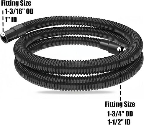 10 Ft Dust Collection Hose Kit with 5 Fittings Ultimate for Woodworking Power Tools, Home Use and Wet/Dry Shop Vacuums in Saudi Arabia