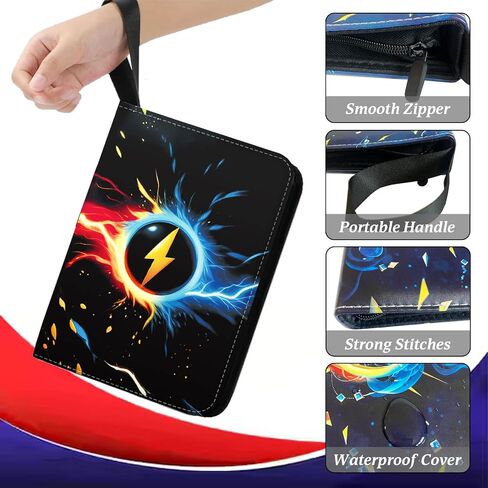 Card Card Card Binder 4-Pocket ، 400 Slots Toping Slots Collabible Card Abran in Saudi Arabia