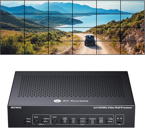 AV Access HDMI 2.0 Switch 4 in 1 Out UHD 4K@60 هرتز و1080p@120 هرتز، HDR10 Dobly Vision و3D، 18 جيجابت في الثانية بدون زمن الوصول، HDCP 2.2، التوصيل والتشغيل، جهاز تحكم عن بعد بالأشعة تحت الحمراء/مقبس/مفتاح زر، رقمي DTS-HD TrueHD صوتي in Kuwait