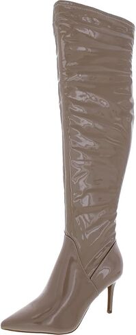 Jessica Simpson Womens Abrine Pull On Over-The-Knee Boots Black 8.5 Medium (B,M) in Kuwait