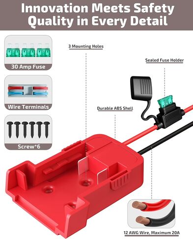 2-pack 18v لـ Milwaukee M18 محول البطارية لعجلات الطاقة: محول محول بطارية حفر الأداة لعجلات الطاقة RC Car DIY Contraction Kit in Kuwait