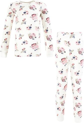 Hudson Baby Unisex Baby Thermal Long Underwear Set, Soft Pink in Kuwait