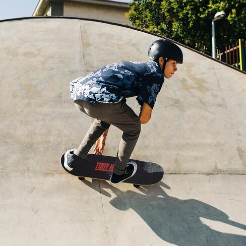 Tony Hawk 22" Complete Cruiser Skateboard, 9-ply Maple Deck Skateboard for Cruising, Carving, Tricks and Downhill, Slime in Kuwait