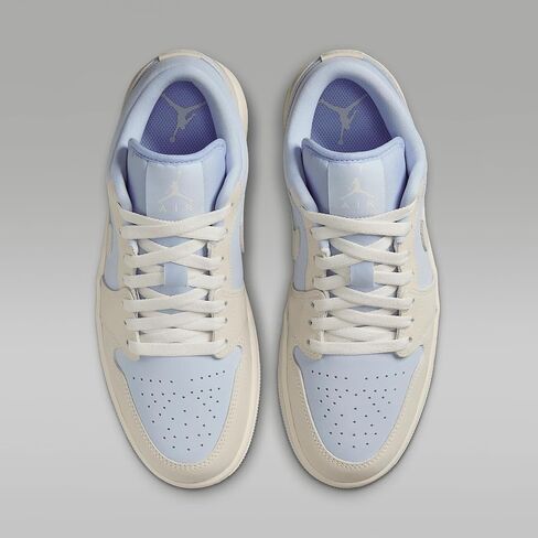 حذاء Air Jordan 1 Low SE للسيدات (HJ7743-010، أسود/أبيض/فضي معدني/أسود) مقاس 7.5 in Saudi Arabia
