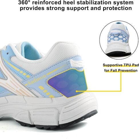 Women's Sneakers Running Tennis Shoes Non-Slip Work Shoes Hiking Shoes Tail Running Shoes in Saudi Arabia