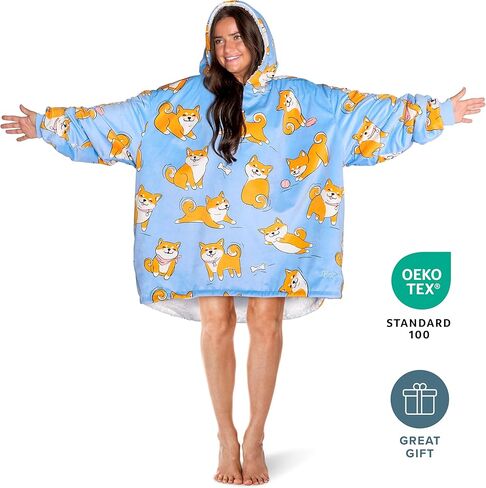 Home Bare Bare Blanket B -Cozy Hoodie - Soft Plush Sherpa - بطانية دافئة ودافئة - ذات أحجام بالغ والأطفال. in Kuwait