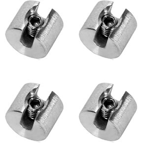 4 قطعة M8x4mm الفولاذ المقاوم للصدأ الأخدود سلك حبل تثبيت كليب لتثبيت إطار تسلق الحديقة ، تثبيت حبل الأسلاك in Kuwait