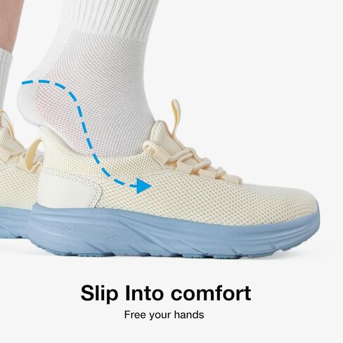 KOLILI Women's Wide Toe Box Shoes Easy Slip On Cushion Walking Sneakers in Kuwait