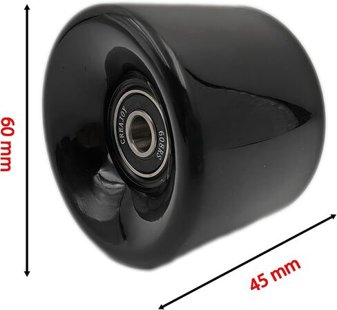 Skateboard Wheels 60mm 95a with Bearings, Set of 4 (Pink) in Saudi Arabia