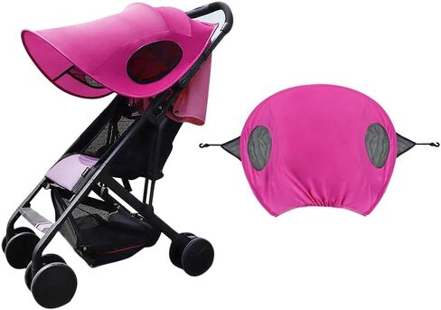 Ibluelover عربة Sun Sun Shield Shield Anti-Uv Childers Canopy Summer Pram Sunshade Therming Bustable Buggy Buggy Rain Cover مع حزام قابل للتعديل لإكسسوارات مقعد السيارة in Saudi Arabia